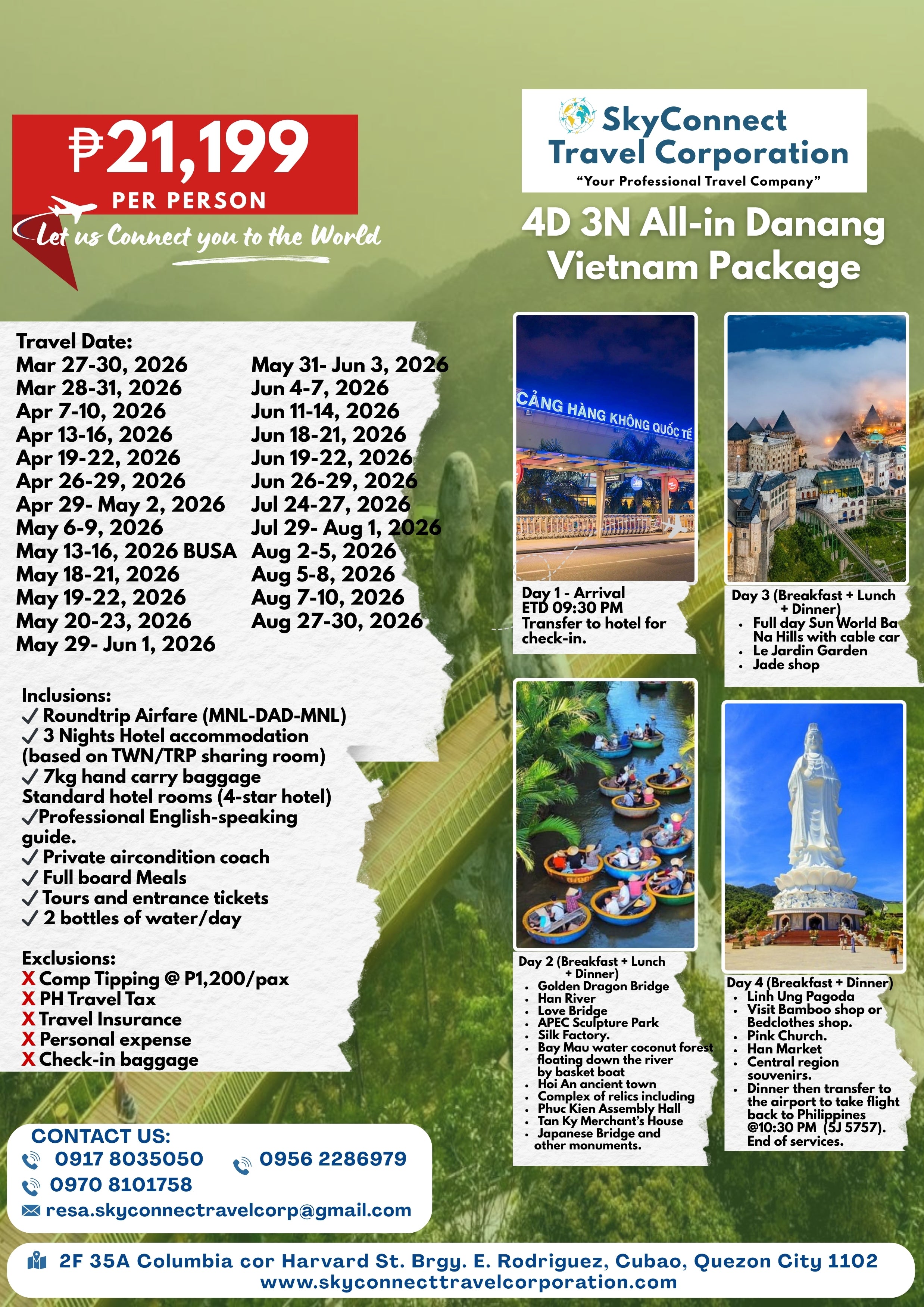 2026 All-in Danang Vietnam Package