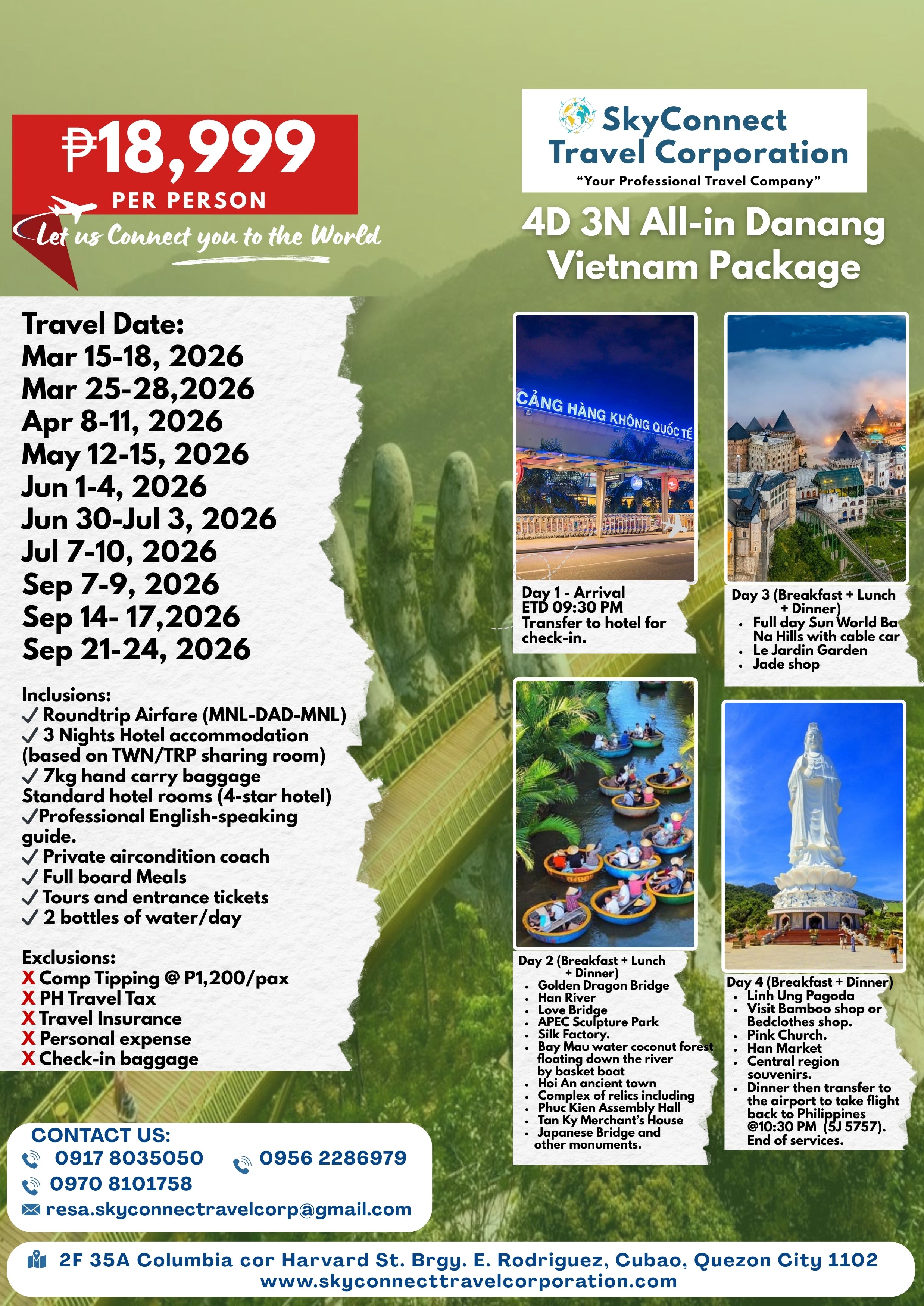 2026 All-in Danang Vietnam Package