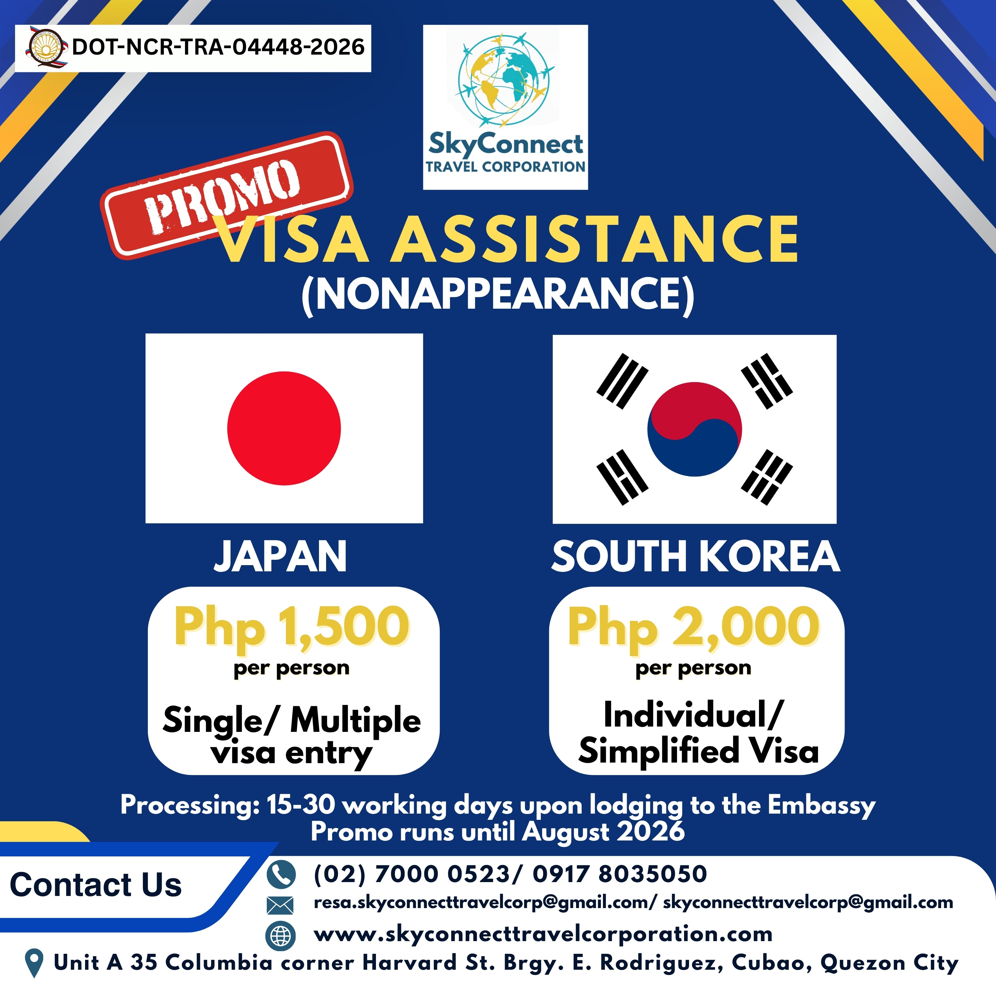 JAPAN AND KOREAN VISA ASSISTANCE