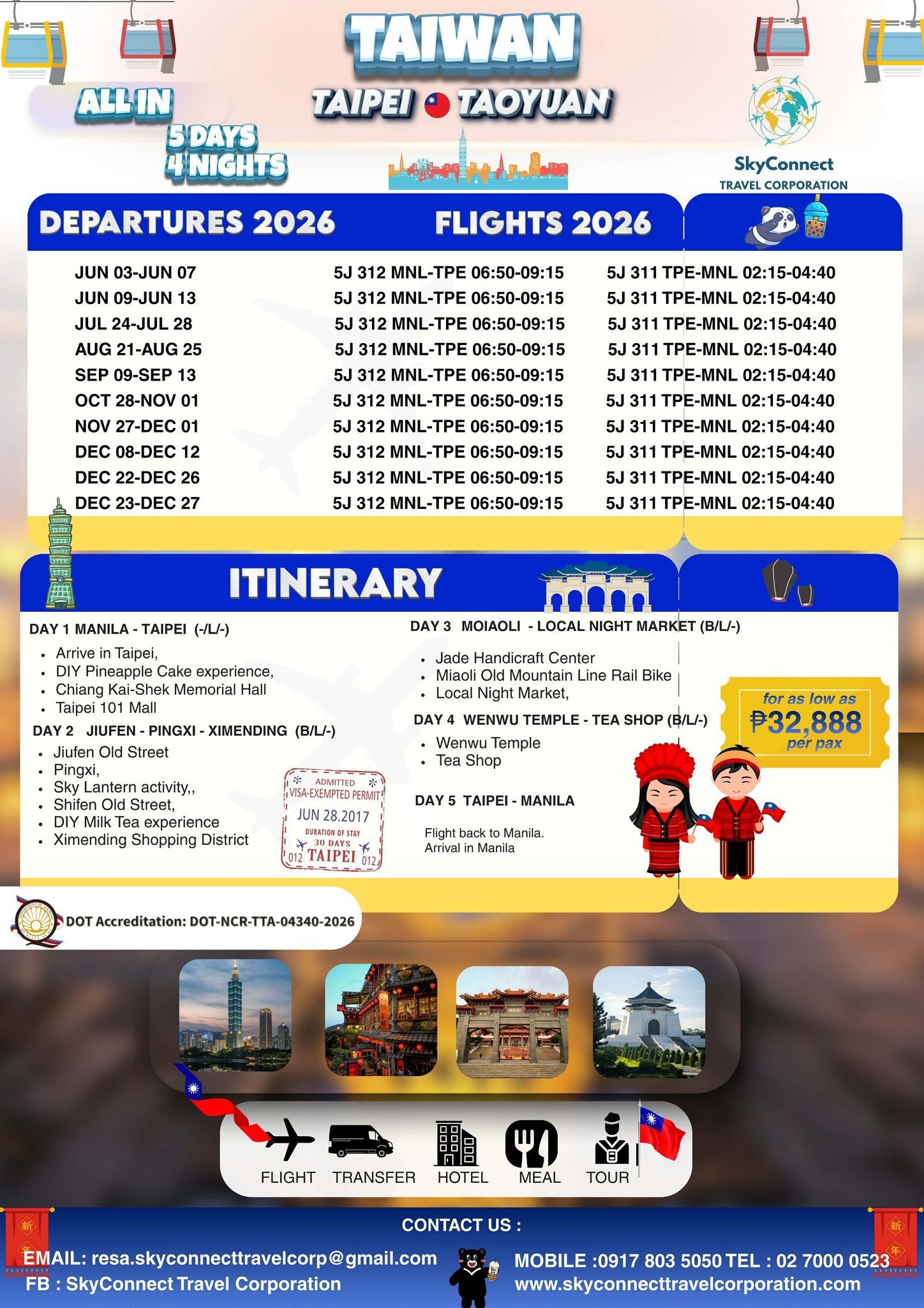 2026 All-in Taiwan Package