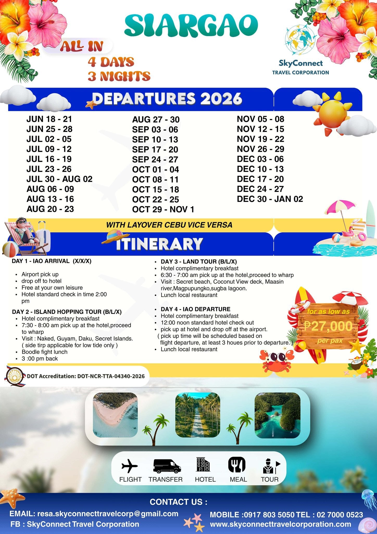 2026 All-in Siargao Package