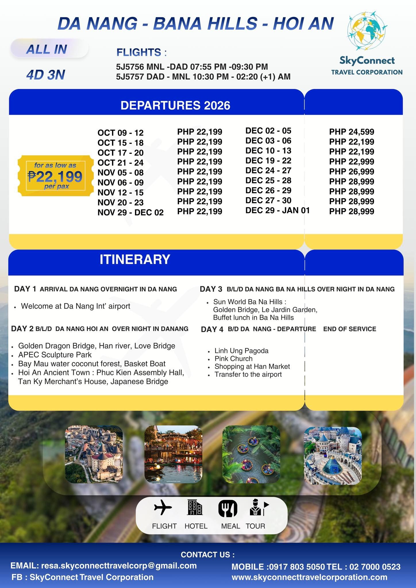 2026 All-in Danang Vietnam Package