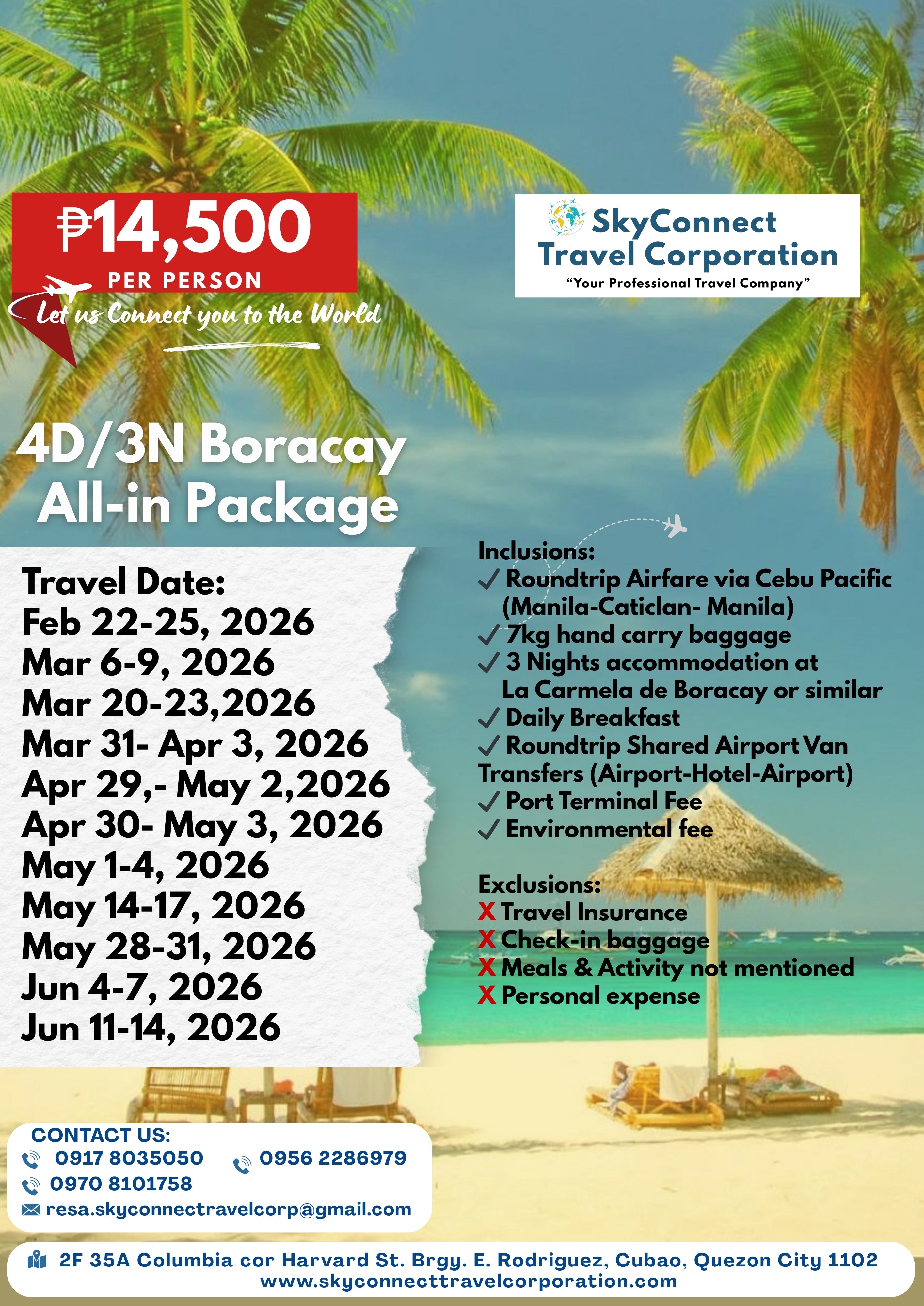 2026 All-in Boracay Package