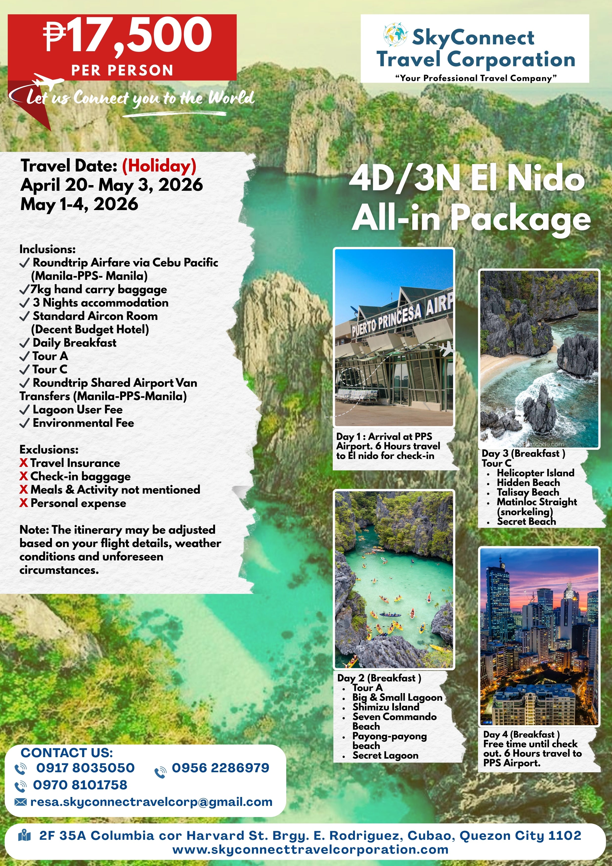 2026 All-in EL Nido Palawan Package (Holiday)
